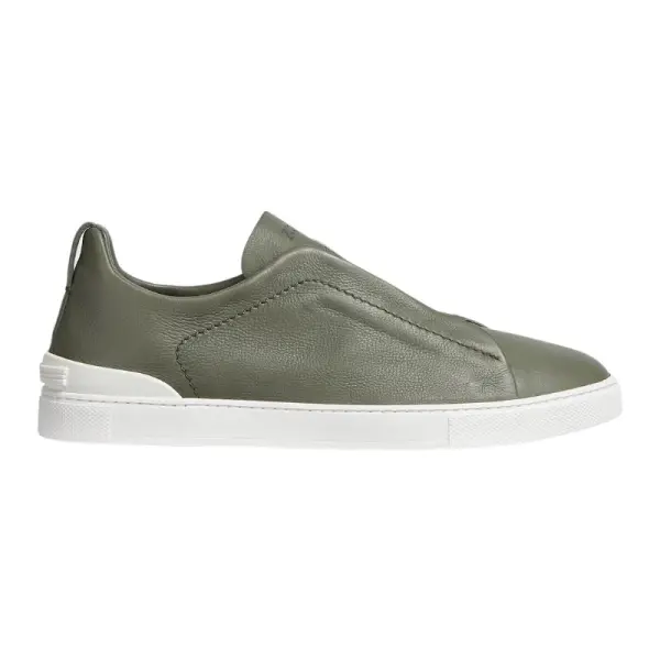 Zegna Triple Stitch Suede Sneakers image 0