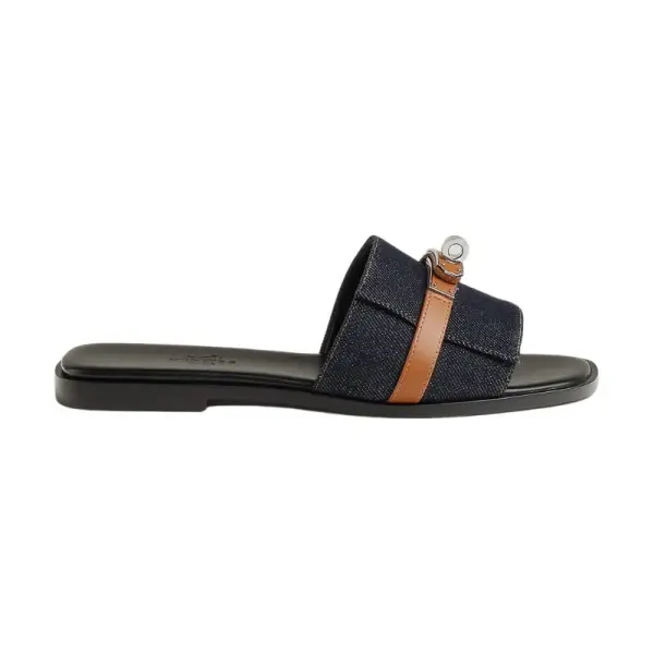 Hermès Giulia sandal 'Bleu Brut / Naturel' image 0