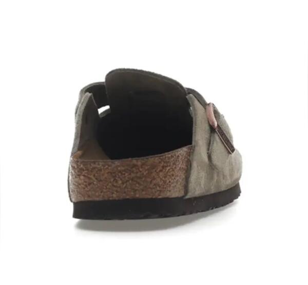 Birkenstock Boston Soft Footbed - Suede Taupe image 1
