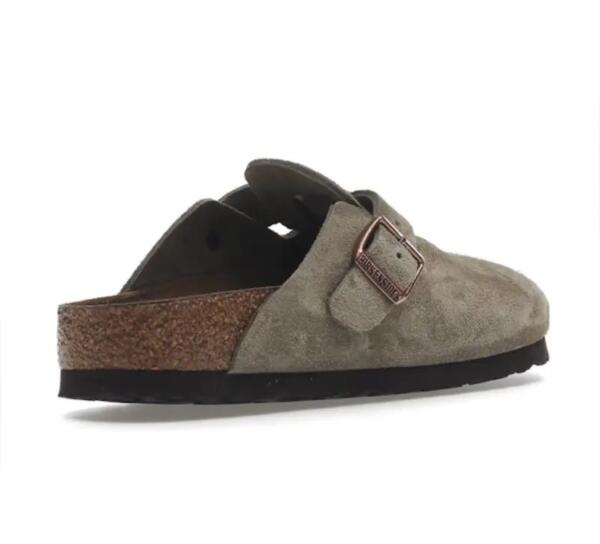 Birkenstock Boston Soft Footbed - Suede Taupe image 2