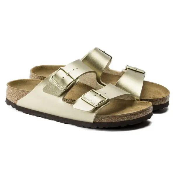 Birkenstock Arizona Birko-Flor - Electric Metallic Gold image 1