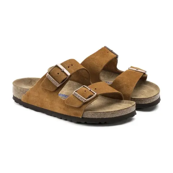 Birkenstock Arizona Soft Footbed - Suede Mink image 2