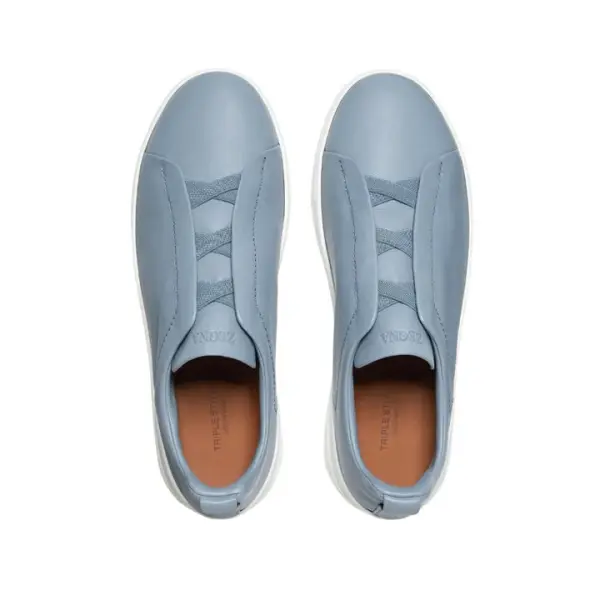 LIGHT BLUE TRIPLE STITCH™ SECONDSKIN SNEAKERS Light Blue image 3