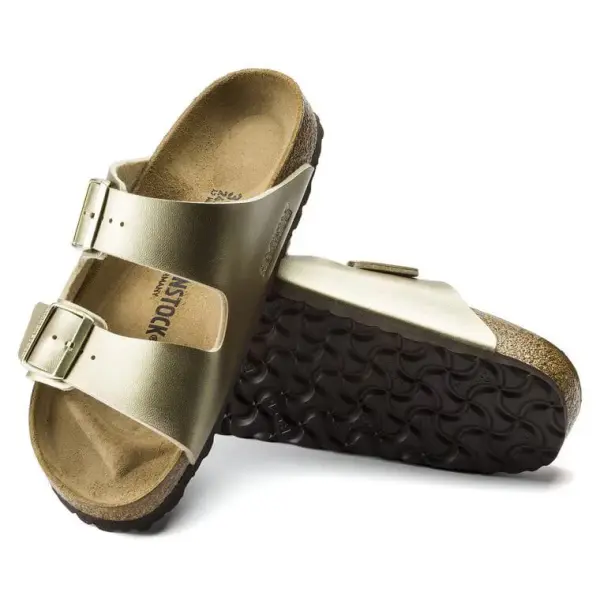 Birkenstock Arizona Birko-Flor - Electric Metallic Gold image 3