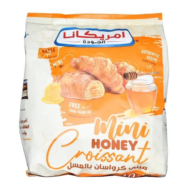 أمريكانا سوفت كرواسون صغير بالعسل خالي من الدهون المتحولة، 10×22 جرام image 0