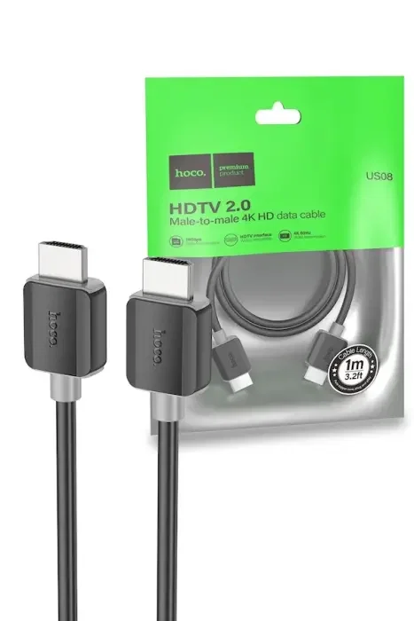 Hoco US08 HDTV 2.0 male-to-male 4K HD data cable image 0