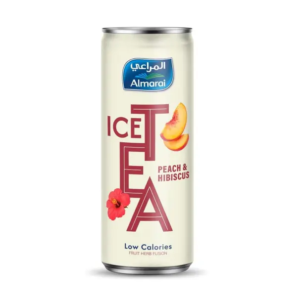 المراعي شاي مثلج بالخوخ والكركديه 315 مل image 0