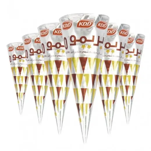 كي دي دي آيس كريم بريمو بالشوكولاتة والفانيلا مع اللوز 6 × 100 مل image 0