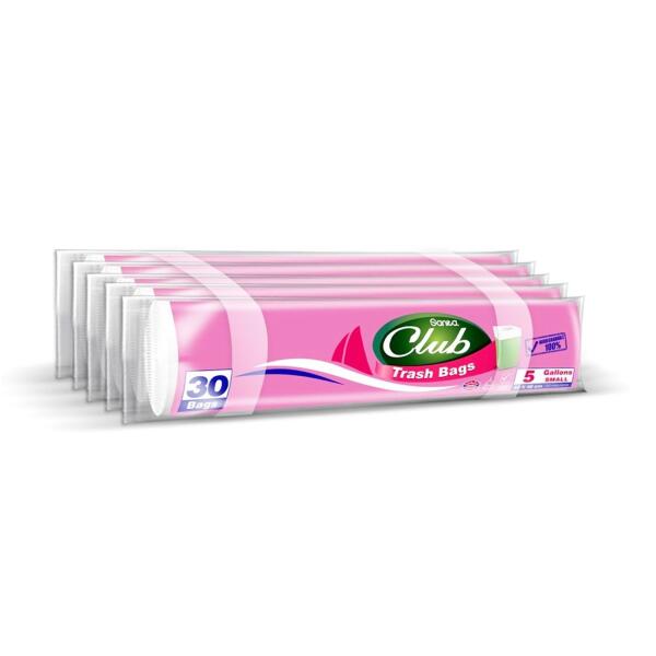 اكياس سلة سانيتا كلوب 5 جالون (5 حبه) image 0