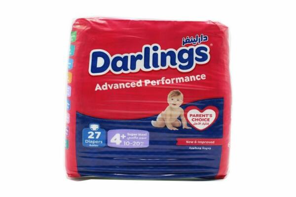 Darlings Size 4 Diapers, 27 Count image 0
