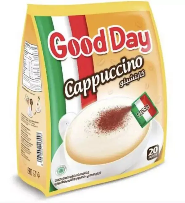 Good Day Cappuccino Instant Coffee bags 20 x25g Sachet  image 0