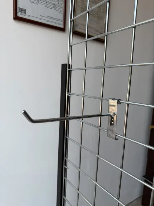 هوك (زند جرافة ) تعليق معدني كروم فردي لشبك العرض (Gridwall Hook) image 4