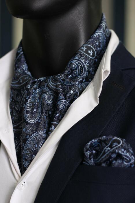 Light Blue Ascot Paisley image 0