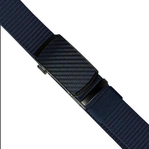 Classic Outdoor Nylon Belt (Blue)  – Automatic Buckle – Cut to Fit 135 cm image 1