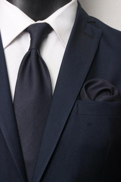 Plain Tencel  Neck Tie With Hanky image 0
