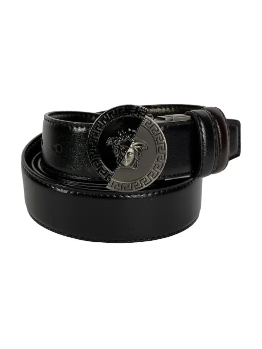 Classic Reversible Polished Leather Belt (Black & Brown) image 0
