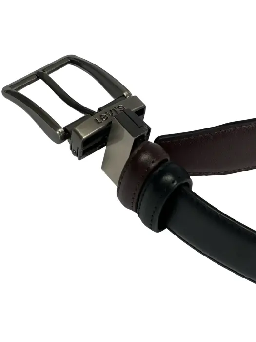 Classic Reversible  Leather Belt (Black & Brown) image 2