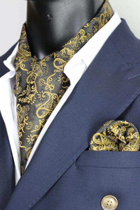 Gold Ascot Paisley with Hanky image 0
