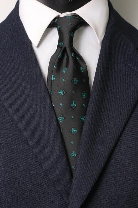 Spade Jaquard Neck Tie - Medium 7 cm image 0