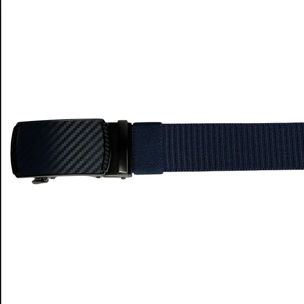 Classic Outdoor Nylon Belt (Blue)  – Automatic Buckle – Cut to Fit 135 cm image 4