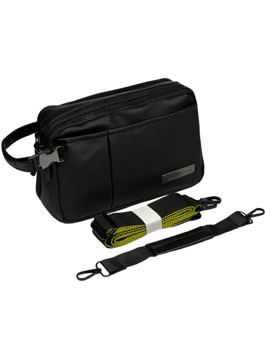 Classic men's handbag with a crossbody strap image 1