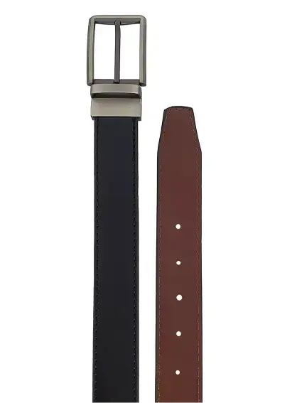Classic Reversible Leather Belt (Black & Brown) image 1