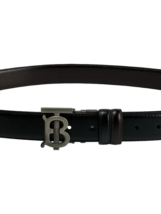 Classic Reversible Polished Leather Belt (Black & Brown) image 1