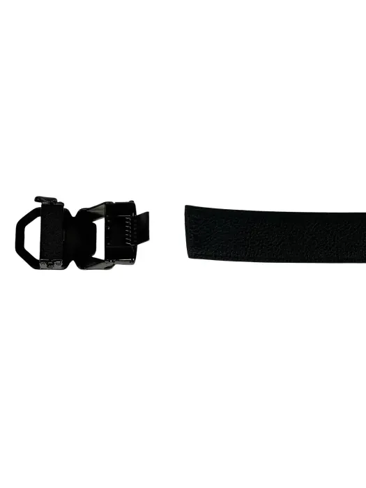 Black Genuine Leather Belts With Automatic Buckle image 4