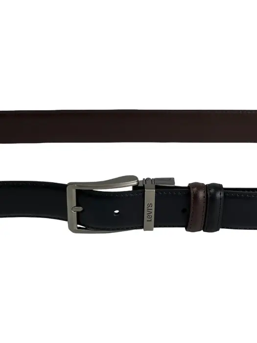 Classic Reversible  Leather Belt (Black & Brown) image 1