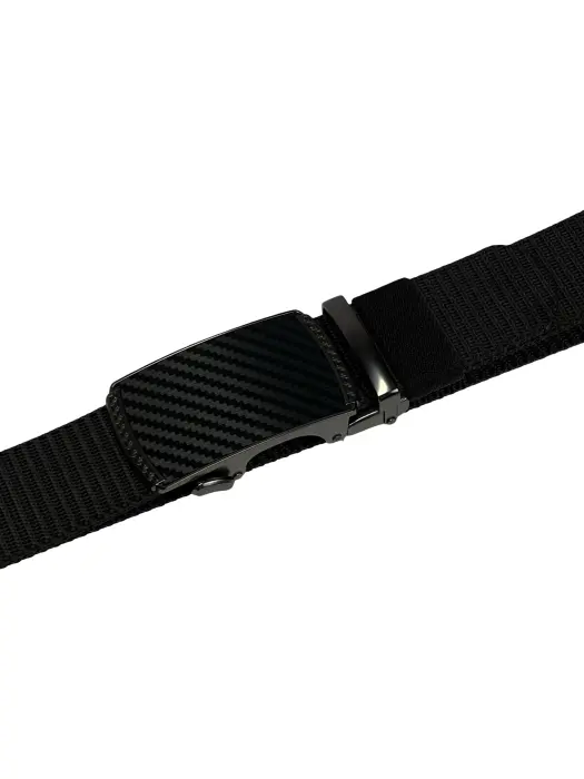 Classic Outdoor Nylon Belt (Black)  – Automatic Buckle – Cut to Fit 135 cm image 3