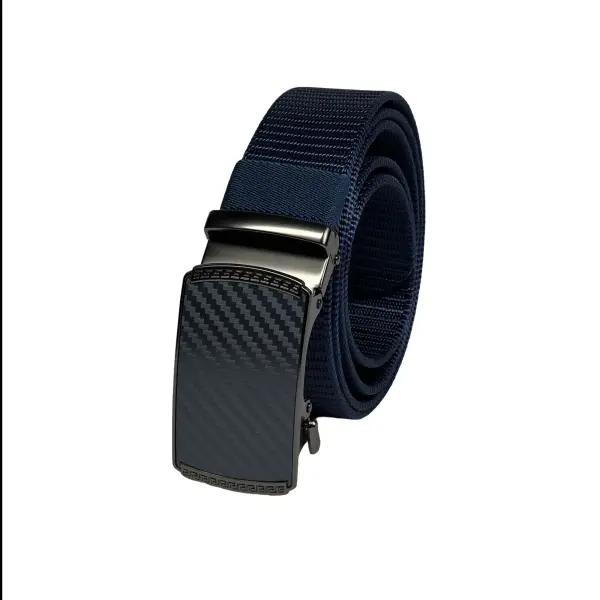 Classic Outdoor Nylon Belt (Blue)  – Automatic Buckle – Cut to Fit 135 cm image 0