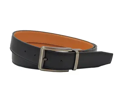 Classic Reversible Leather Belt (Black & Havan) image 3