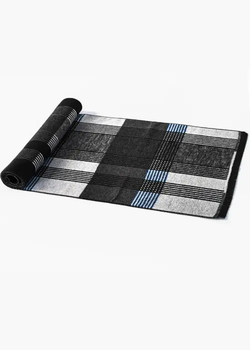 Reversible  Wool Scarf – Black image 3