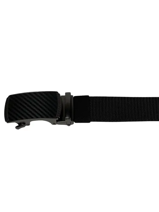 Classic Outdoor Nylon Belt (Black)  – Automatic Buckle – Cut to Fit 135 cm image 4