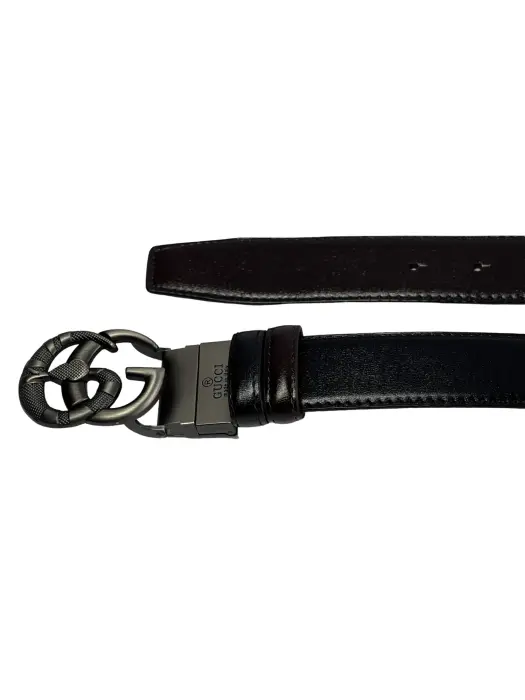 Classic Reversible Polished Leather Belt (Black & Brown) image 3