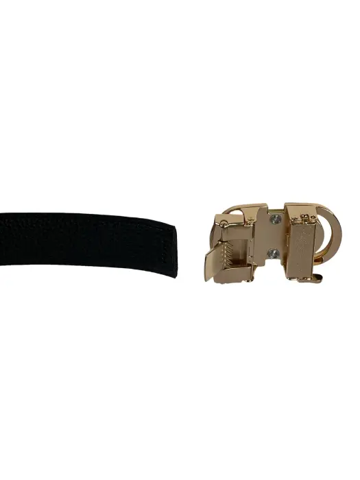 Black Genuine Leather Belts With Automatic Buckle image 3