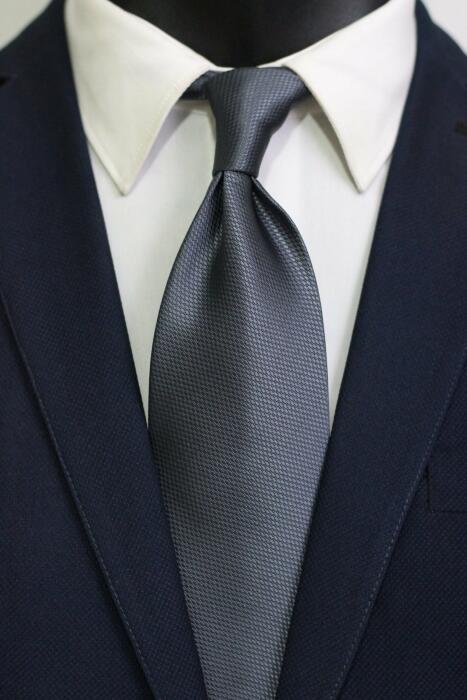 plain Jaquard Neck Tie - Regular 8.5 cm image 0