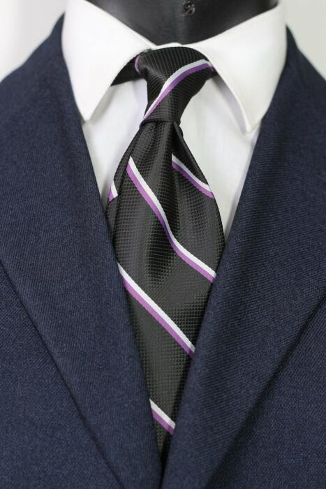 Stripe Jaquard Neck Tie - Medium 7 cm image 0