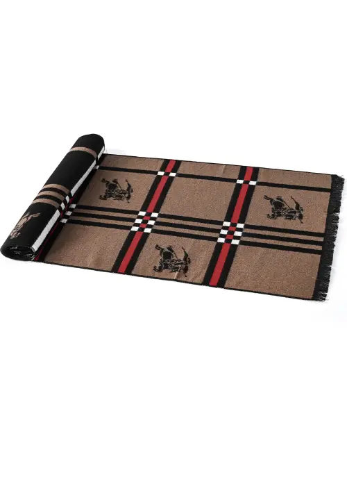 Reversible  Wool Scarf – Black image 3