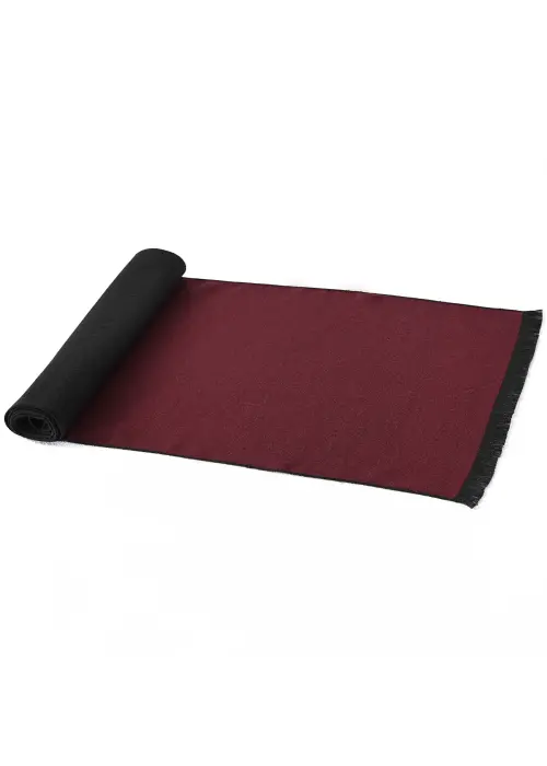Reversible  Wool Scarf – Black image 3