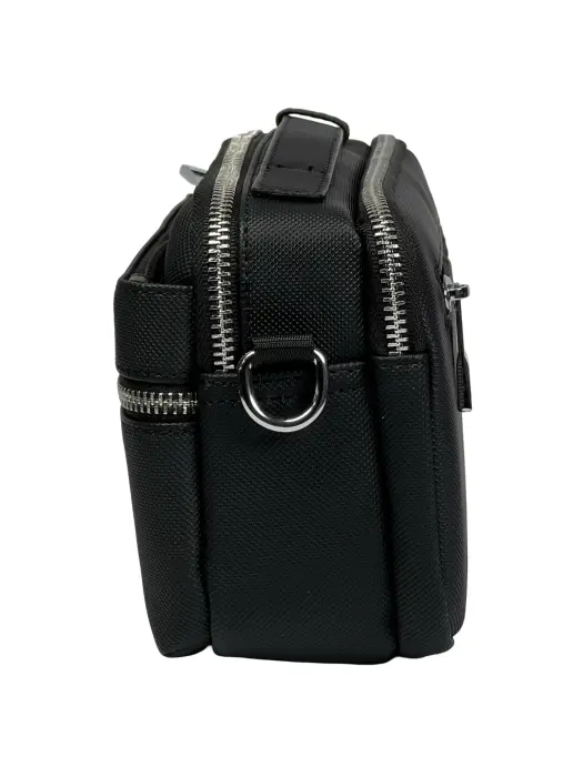 Classic men's handbag with a crossbody strap image 2