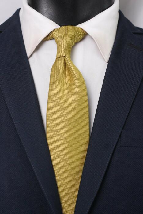 Plain Jaquard Neck Tie - Medium 7 cm image 0