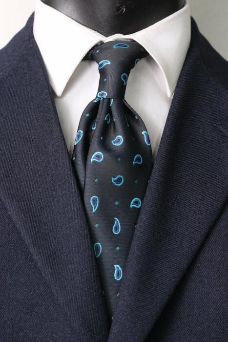 Paisley Jaquard Neck Tie - Medium 7 cm image 0