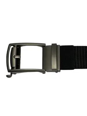 Classic Outdoor Nylon Belt (Black)  – Automatic Buckle – Cut to Fit 135 cm image 4