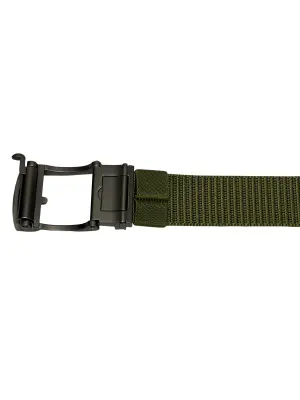 Classic Outdoor Nylon Belt (Olive)  – Automatic Buckle – Cut to Fit 135 cm image 5