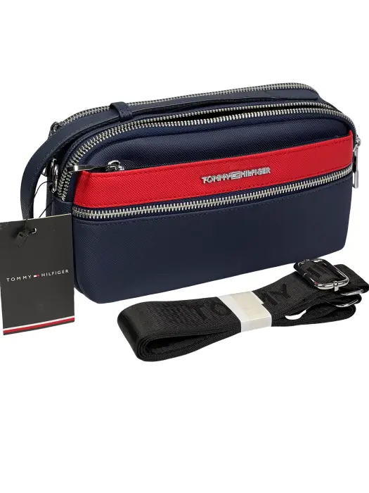 Classic men's handbag with a crossbody strap image 1