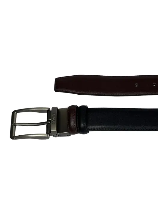 Classic Reversible  Leather Belt (Black & Brown) image 4