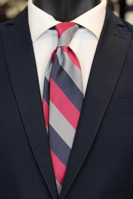 Stripe Jaquard Neck Tie - Medium 7 cm image 0
