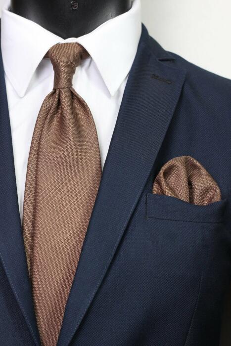 Plain Tencel Neck Tie With Hanky image 0