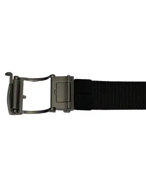 Classic Outdoor Nylon Belt (Black)  – Automatic Buckle – Cut to Fit 135 cm image 5